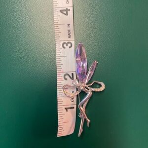 Kirks Folly Silver Fairy Brooch with Lavender Crystals